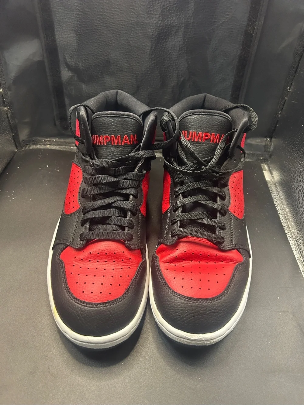 Jordan Men’s High Top Sneakers - Black & Red